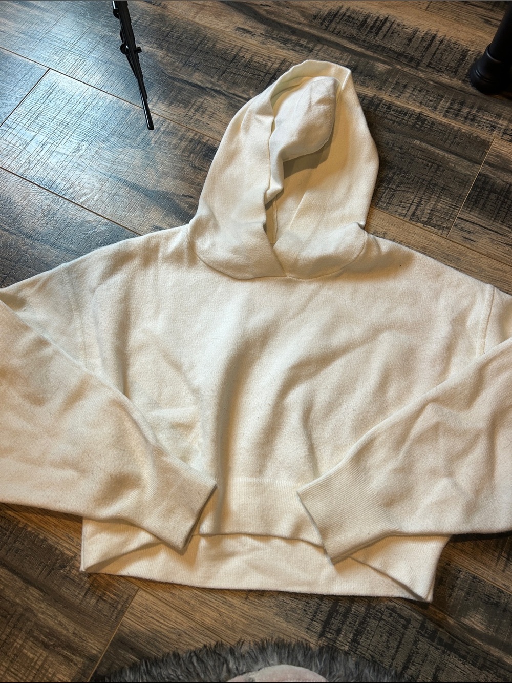 Zara Cream Pullover Hoodie